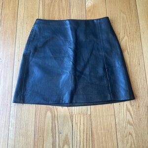 Sunday Best Tatianna Aritzia Black Leather Mini Skirt